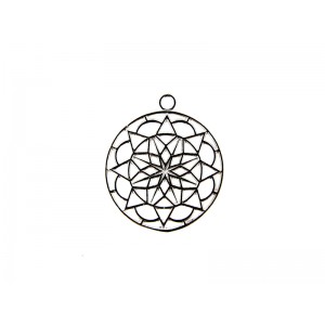 Sterling Silver 925 Mandala Pendant