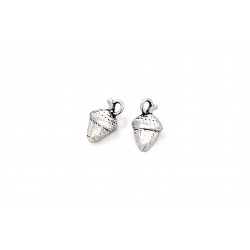 Sterling Silver 925 Tiny Acorn Charm
