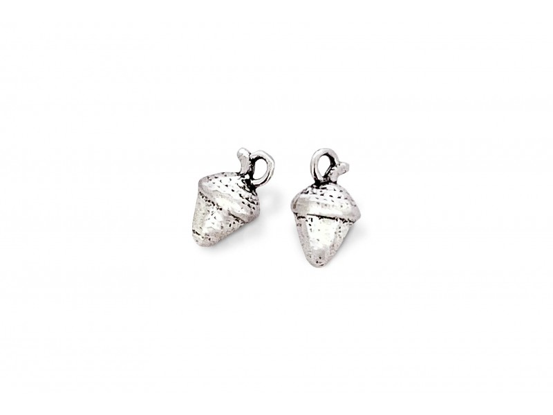 Sterling Silver 925 Tiny Acorn Charm