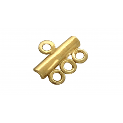 Deep Gold Heavy Plated 1 into 3 Bar Connector 