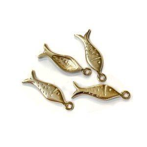 DEEP GOLD PLATING LONG SKINNY FISH 