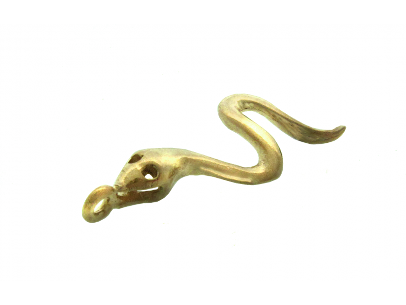 Deep Gold Plated Snake Charm