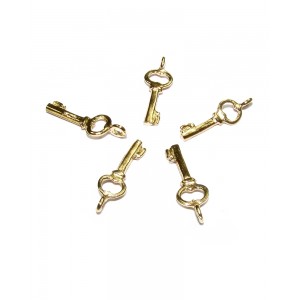 Deep Gold Plated Key Charm