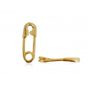 Deep Gold Plated Safety Pin Charm