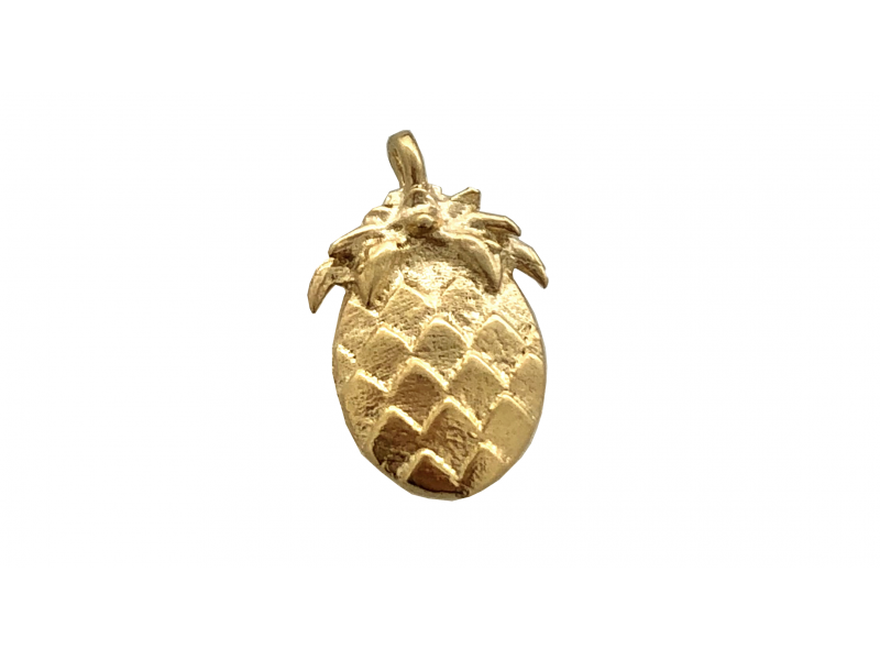 Deep Gold Plated Pineapple Charm