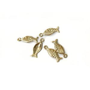 DEEP GOLD PLATING SMALL FISH 