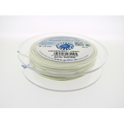 Braided Nylon Cord, Cream, 1.5mm, 20m SPOOL