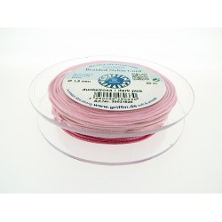 Braided Nylon Cord, Dark Pink, 0.5mm, 25m SPOOL