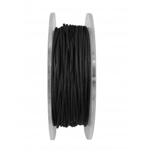 GRIFFIN WAXED COTTON CORD REEL, BLACK, 1.0mm x 20 mtrs