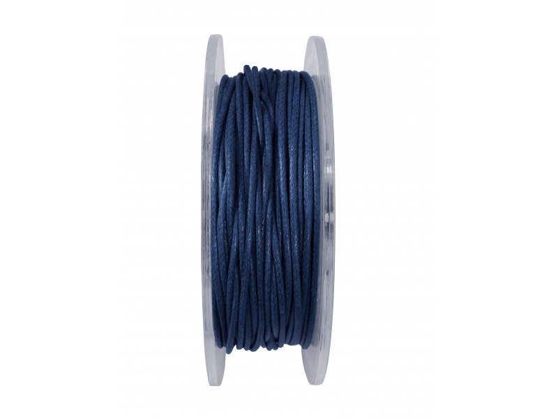 GRIFFIN WAXED COTTON CORD REEL, DARK BLUE, 1.0mm x 20 mtrs