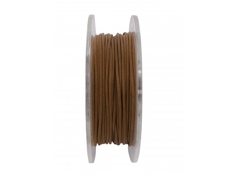 GRIFFIN WAXED COTTON CORD REEL, LIGHT BROWN, 1.0mm x 20 mtrs