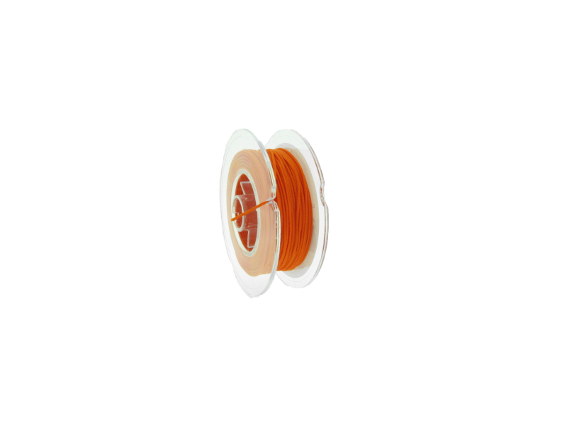 Braided Nylon Cord, orange, 1.0mm, 25m SPOOL