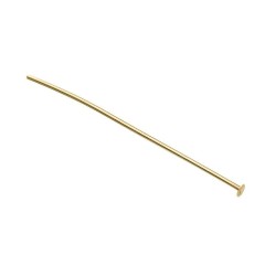 9K YELLOW GOLD HEAD PIN 0.5MM X 1" 