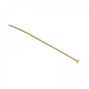 9K YELLOW GOLD HEAD PIN 0.5MM X 1" 
