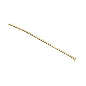 9K YELLOW GOLD HEAD PIN 0.5MM X 1" 