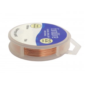 0.6MM COPPER NON TARNISH CRAFT WIRE ON REEL - 10 METERS 