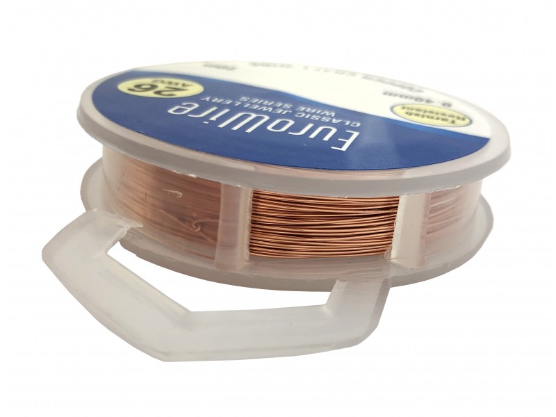 0.4MM COPPER NON TARNISH CRAFT WIRE ON REEL