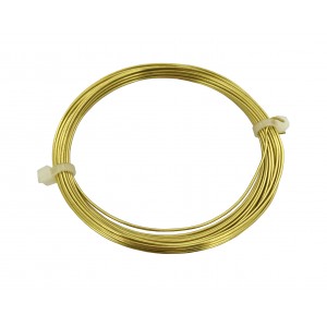 1.25MM NON TARNISH BRASS WIRE COIL - 3 METERS