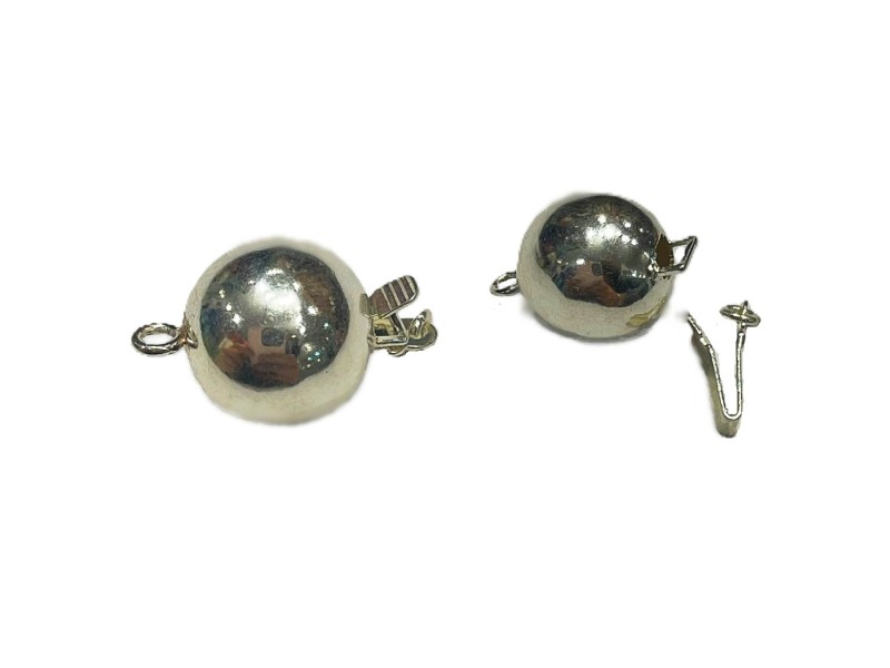 S925 Silver Round Ball Clasp 10mm