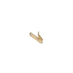 9k yellow gold tongue for pearl clasp