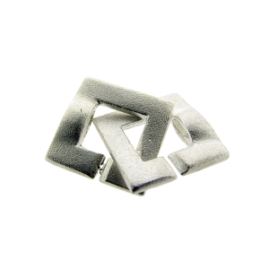 Sterling Silver 925 Square 2 part Clasp 12mm