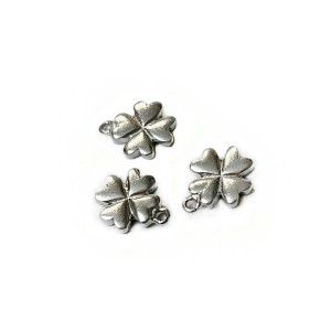 Sterling Silver 925 Lucky 4-leaf Clover Charm