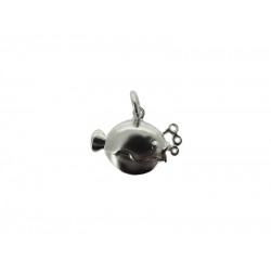 Sterling Silver 925 Pufferfish with Bubbles Charm