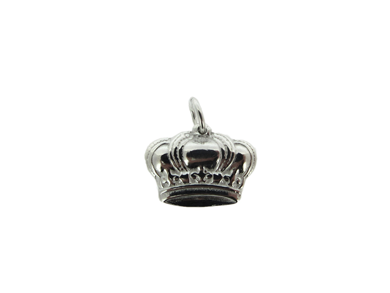 Sterling Silver 925 Crown Charm
