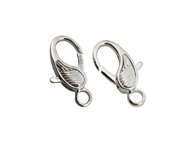 SILVER 925 14mm Fancy Lobster Claw  