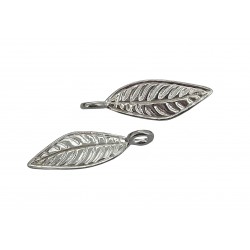 Sterling Silver 925 Medium Leaf Pendant  