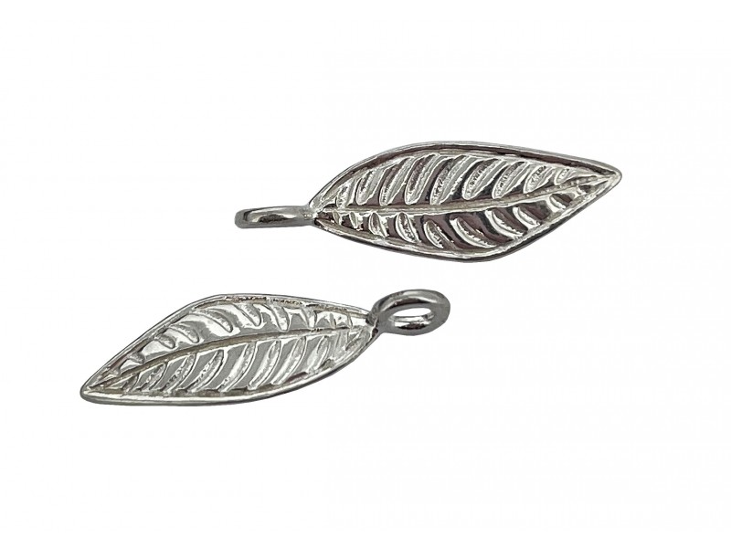 Sterling Silver 925 Medium Leaf Pendant  