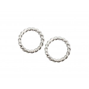 Sterling Silver Tiny Twisted Soldered Ring  