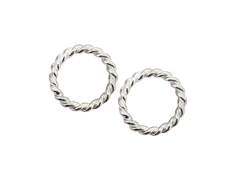 Sterling Silver Tiny Twisted Soldered Ring  