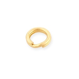 9K Yellow Gold Split Ring 7mm