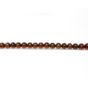 pearls round brown beads 7mm