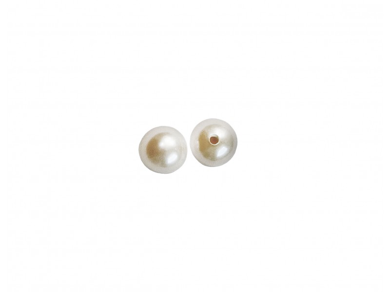 CULTURED PEARLS PAIR ROUND H/DRILLED 5.5mm