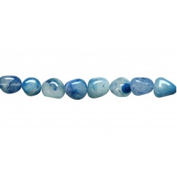 Agate Tumble Gawa Blue Color Beads                       