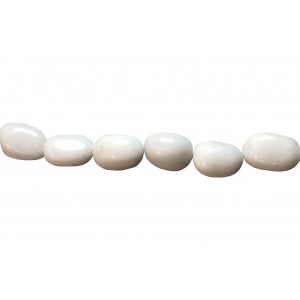 Agate Tumble White Beads