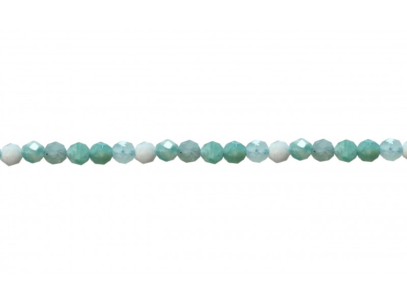 Amazonite Faceted Beads - 2mm