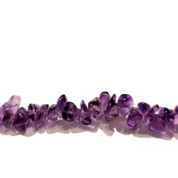 Amethyst chip beads