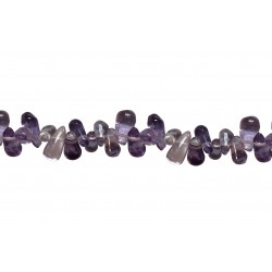 Amethyst Side Drilled Drop Beads  