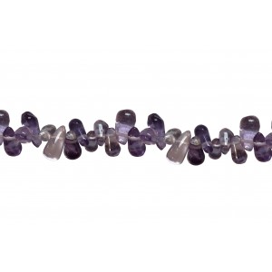 amethyst side-drilled drop beads  