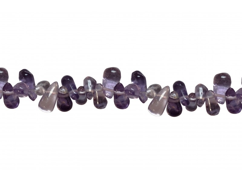 Amethyst Side Drilled Drop Beads  