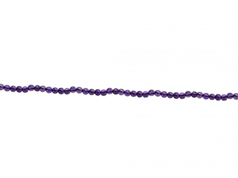 Amethyst Beads, Round - 2mm / 2.5 mm                     