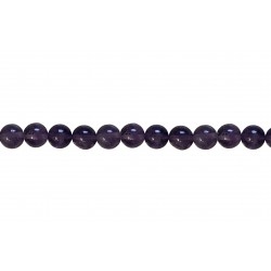 Amethyst Round Dark Beads 