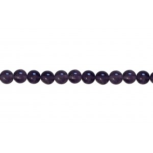 Amethyst Round Dark Beads 