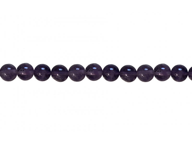 Amethyst Round Dark Beads 