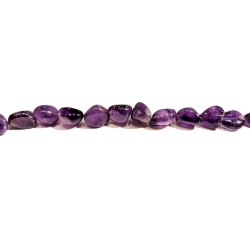 amethyst pebble tumble beads 