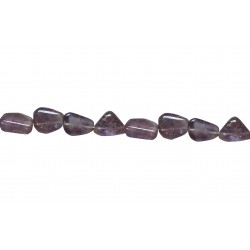 Amethyst Tumble Beads - Mixed Size String