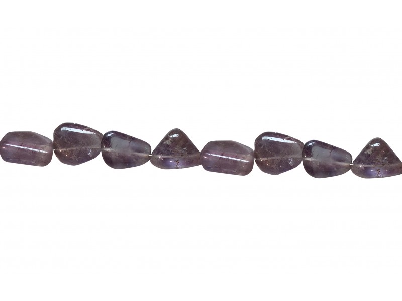 Amethyst Tumble Beads - Mixed Size String